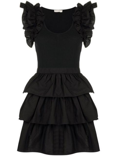 ruffle-trim T-shirt dress by ULLA JOHNSON
