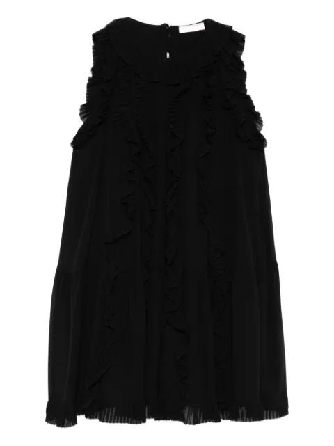 ruffled mini dress by ULLA JOHNSON