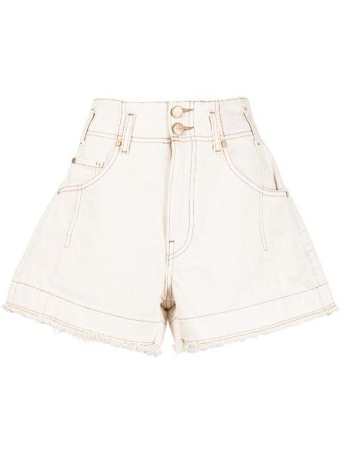 wide-leg high-waisted shorts by ULLA JOHNSON