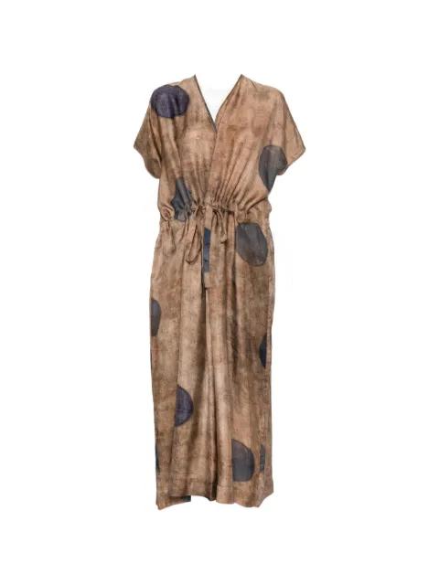 Acre drawstring-waist maxi dress by UMA WANG