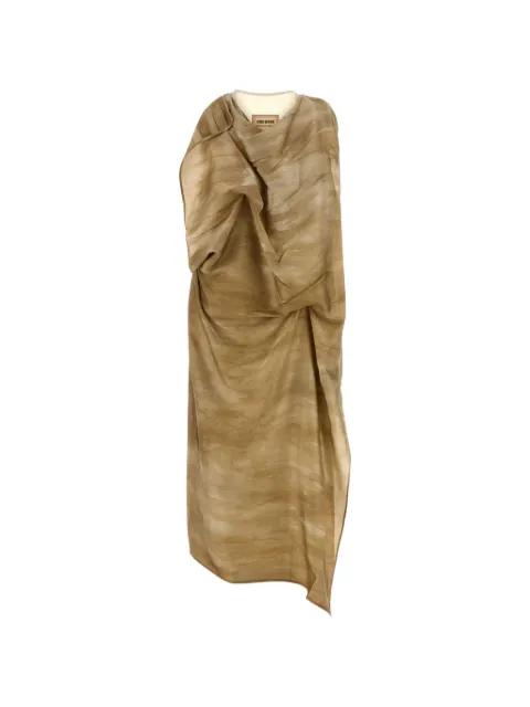 Alex draped printed dress by UMA WANG
