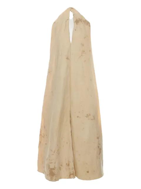 Aloe open-back midi dress by UMA WANG