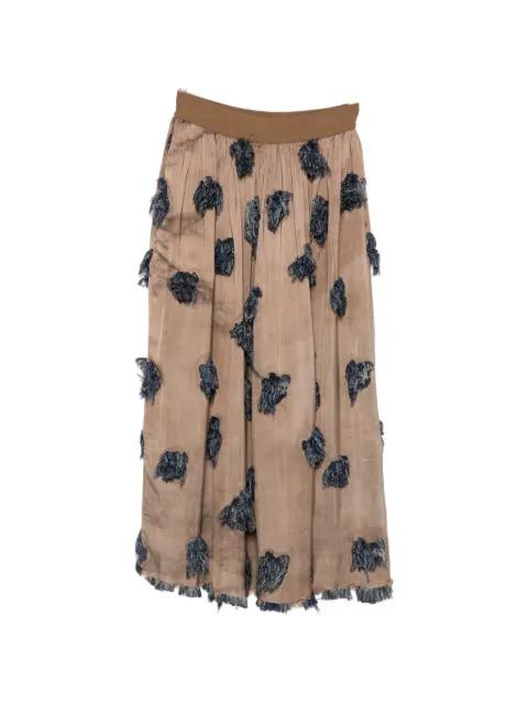 Gillian fringe-detail skirt by UMA WANG