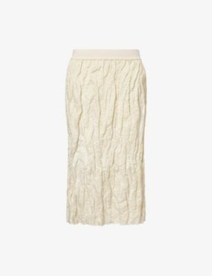 Goop Two-Slip-Pockets Woven Midi Skirt by UMA WANG