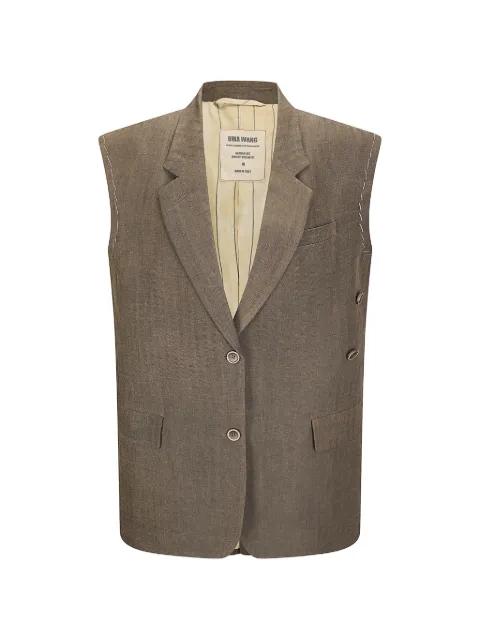 Kaiwan herringbone jacket by UMA WANG
