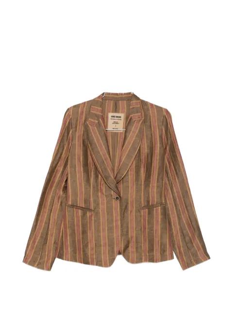 Karon striped single-button blazer by UMA WANG