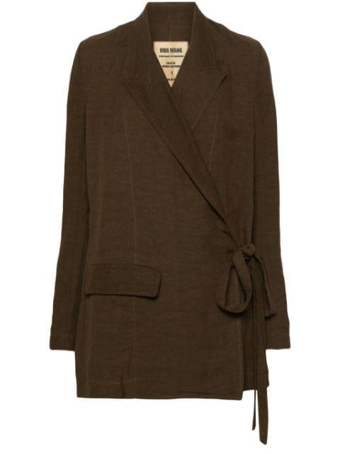 Khloe wrap-around blazer by UMA WANG