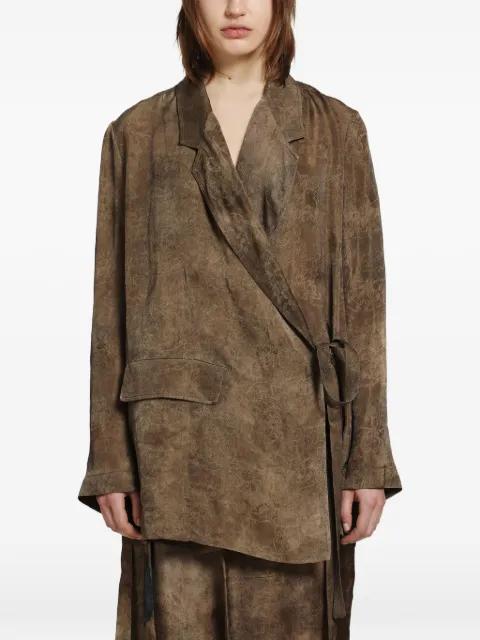Khloe wrap pocket jacket by UMA WANG