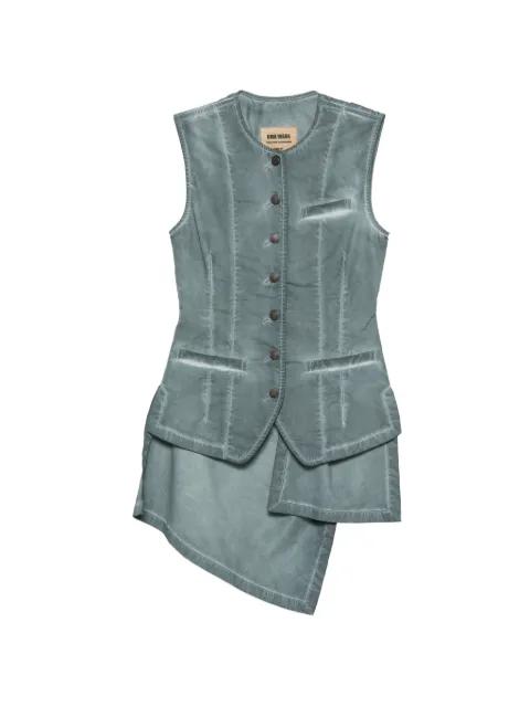 Kirai twisted-back waistcoat by UMA WANG
