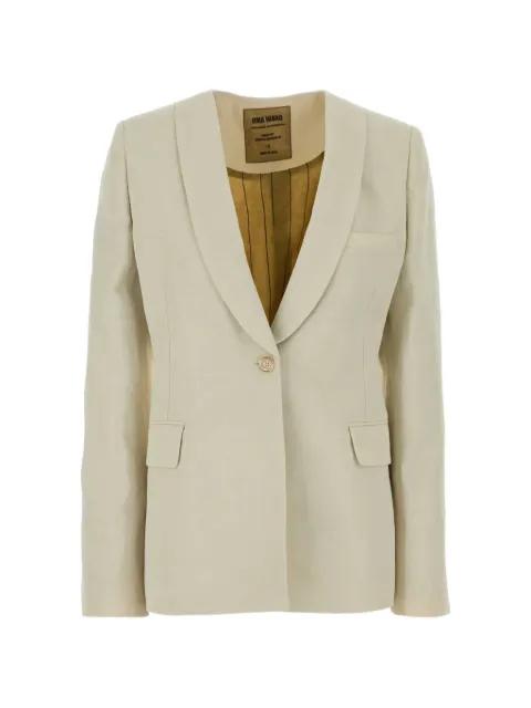 Kiran shawl-lapel blazer by UMA WANG