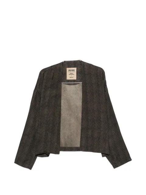 Klarke geometric-pattern jacket by UMA WANG