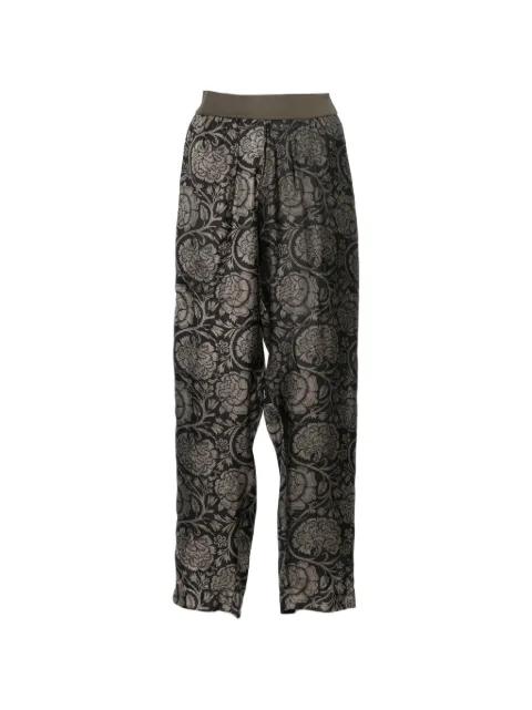 Palmer floral trousers by UMA WANG