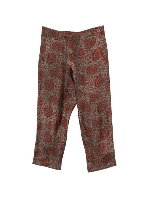 Perch floral-print drawstring trousers by UMA WANG