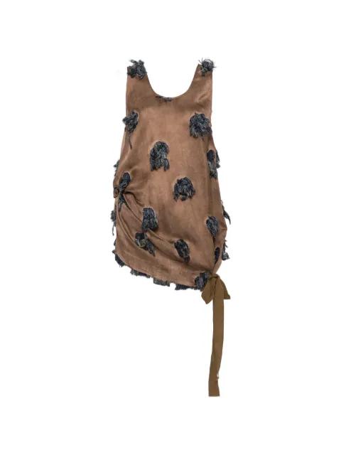 Tara fringed-embellishment top by UMA WANG