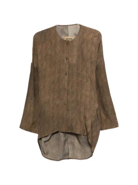 Tate geometric-pattern shirt by UMA WANG