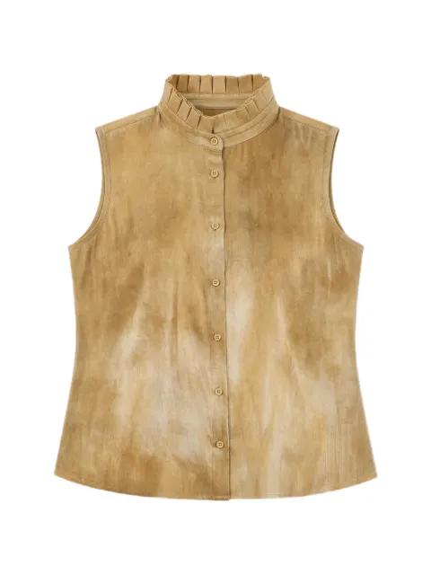 Tina ruffled-collar top by UMA WANG