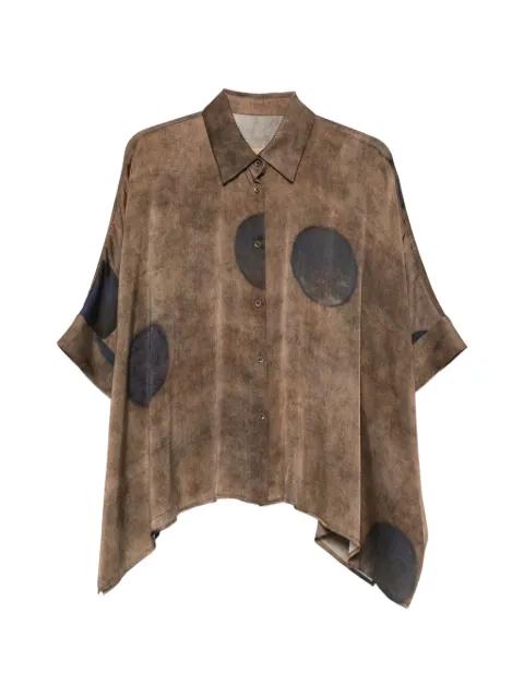Toto spot button shirt by UMA WANG