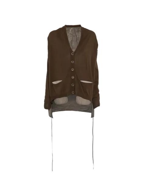 V-neck cardigan by UMA WANG