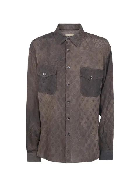 buttoned diamond shirt by UMA WANG