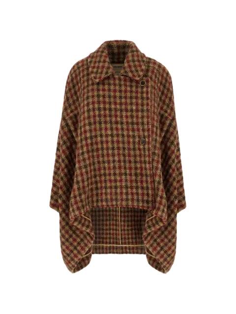 checked-pattern coat by UMA WANG