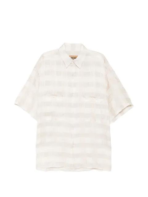 checked pocket shirt by UMA WANG