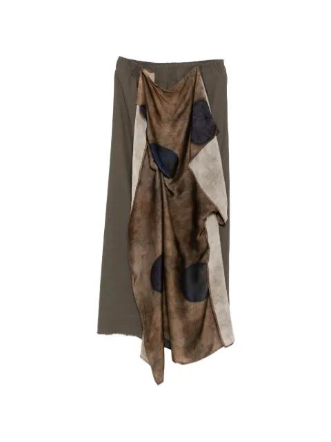 draped Gale midi skirt by UMA WANG