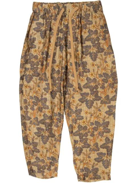 floral-print trousers by UMA WANG