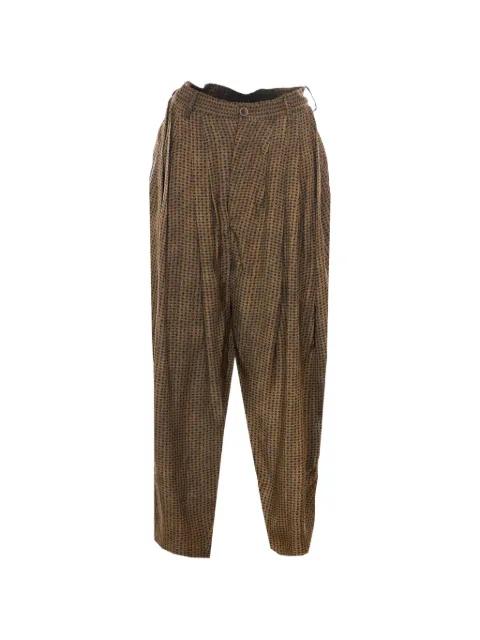 geometric-pattern Priya trousers by UMA WANG