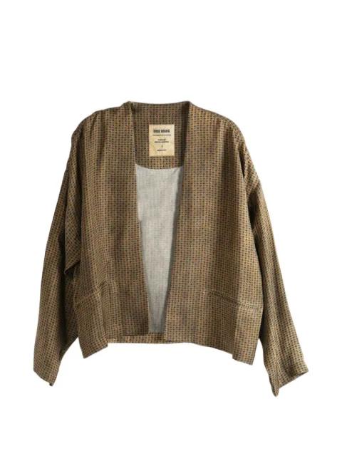geometric-print open-front jacket by UMA WANG