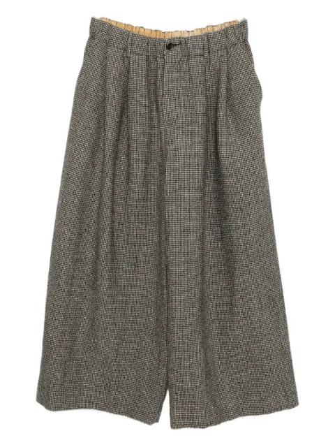houndstooth-pattern trousers by UMA WANG