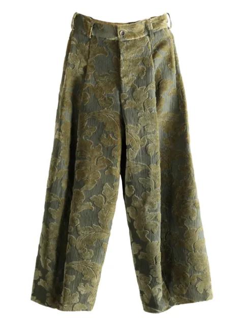 jacquard palazzo trousers by UMA WANG