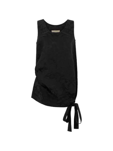 jacquard-pattern draped top by UMA WANG