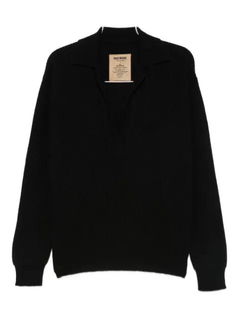 knitted polo top by UMA WANG