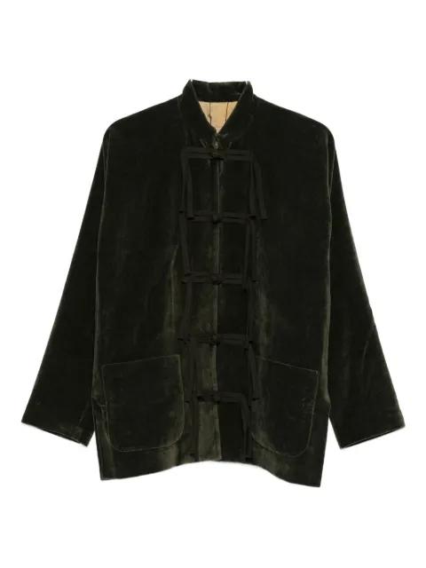 knotted velvet jacket by UMA WANG