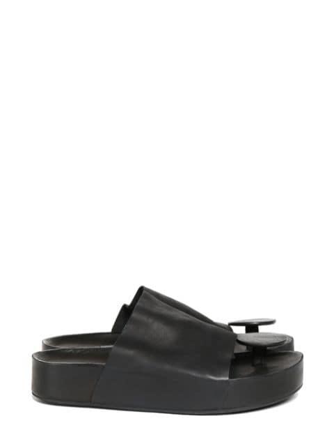 leather flip-flops by UMA WANG
