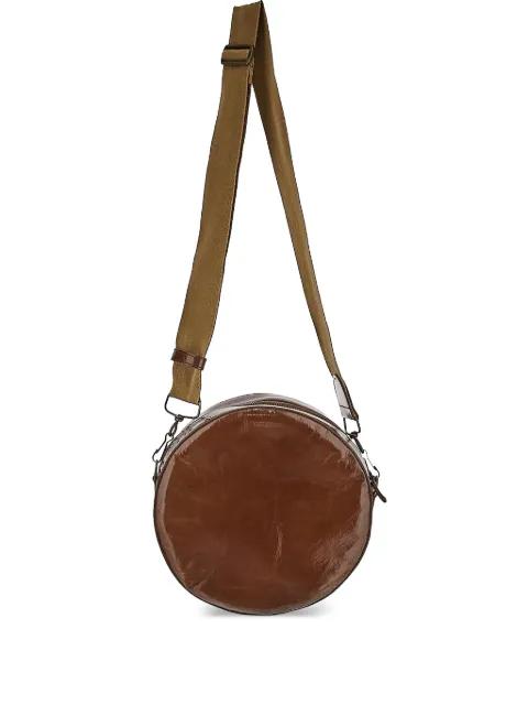 leather shoulder bag by UMA WANG