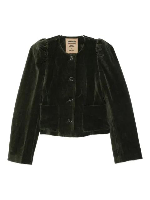 long-sleeves velvet jacket by UMA WANG