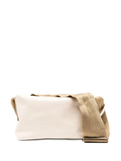 medium leather shoulder bag by UMA WANG