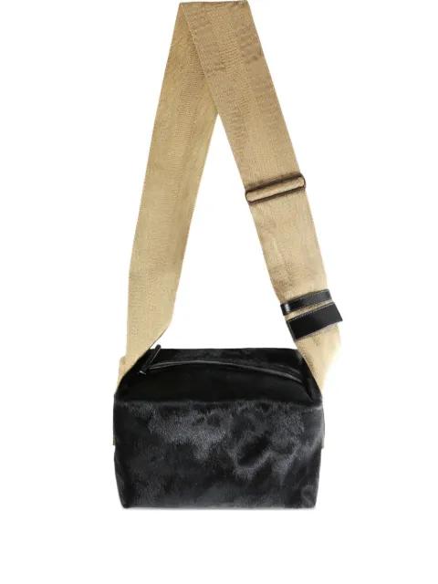 medium leather shoulder bag by UMA WANG
