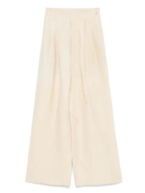 pleat-detailed trousers by UMA WANG