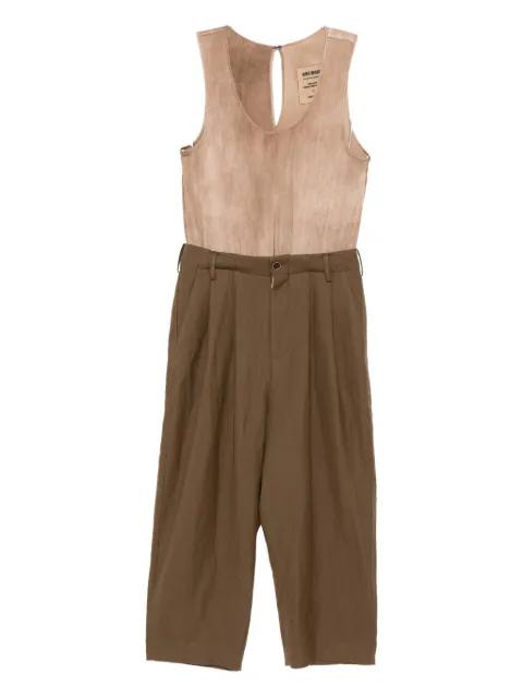 pleated cropped trousers by UMA WANG