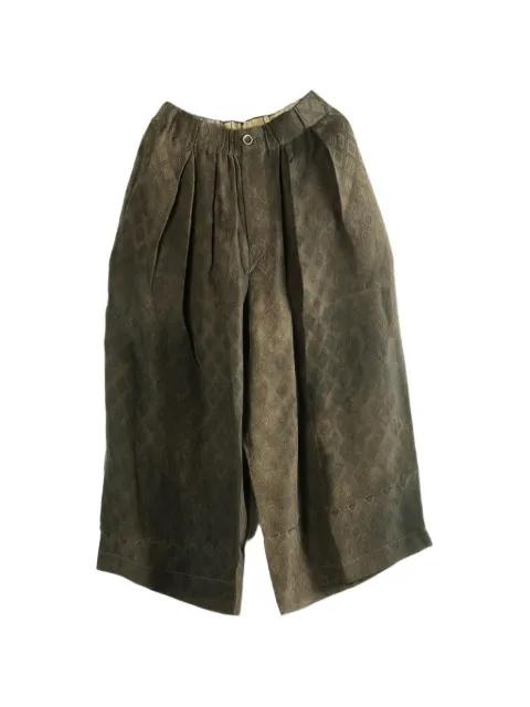 pleated pattern trousers by UMA WANG