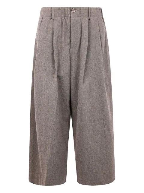 pleated wool trousers by UMA WANG