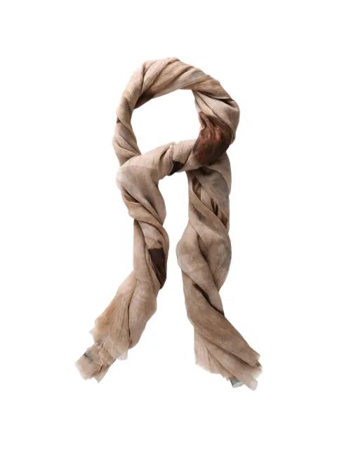 polka dot crinkled scarf by UMA WANG