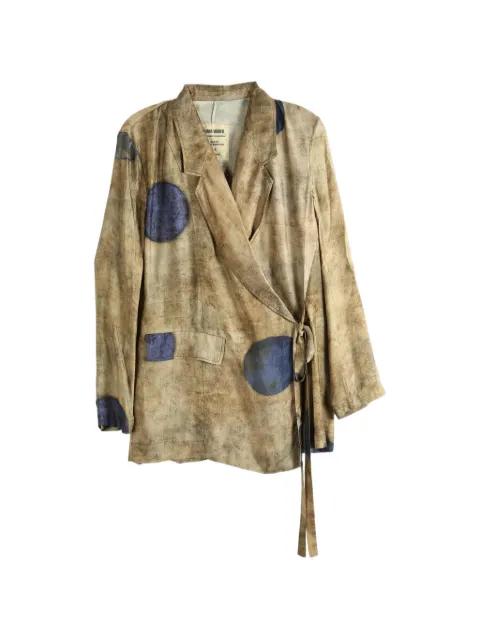 polka-dot wrap jacket by UMA WANG