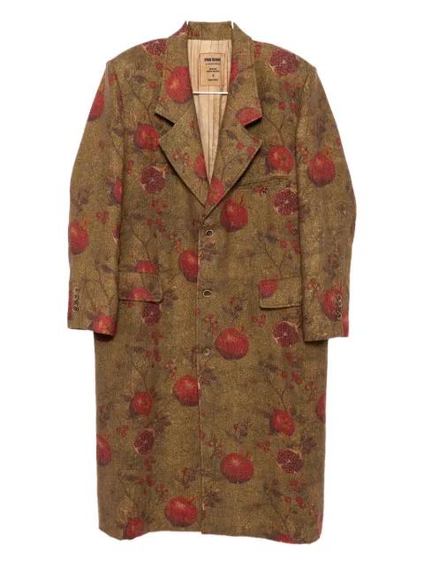 pomegrante-print coat by UMA WANG