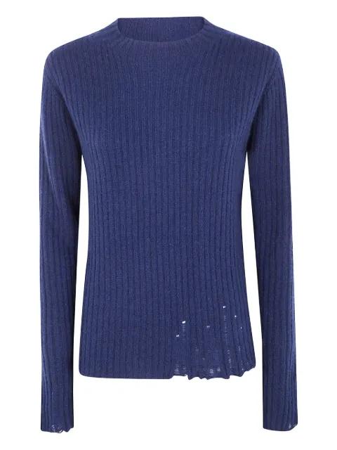 ribbed frayed sweater by UMA WANG