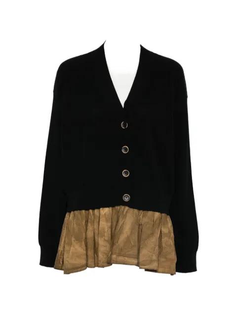 ruffle-detail cardigan by UMA WANG