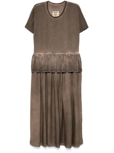 ruffle-detailed midi dress by UMA WANG