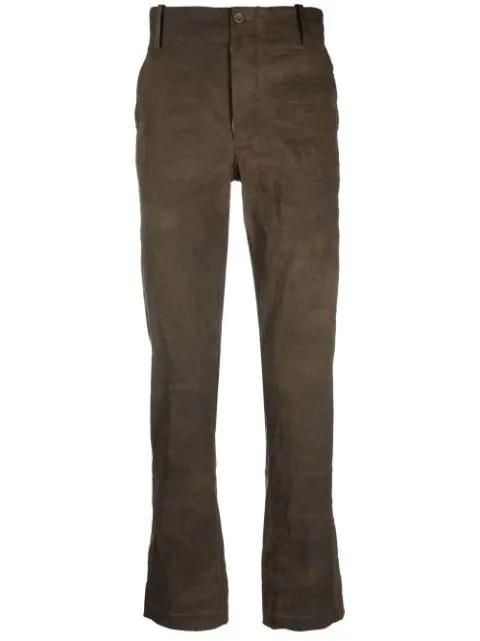 straight-leg chino trousers by UMA WANG